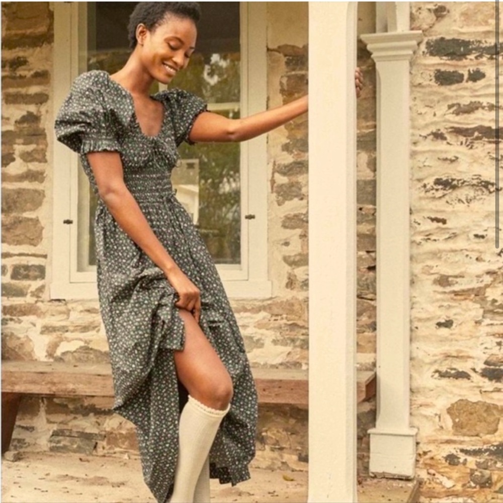 Doen Victorie Maxi Dress in Mirbeau Garden Floral Print